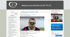 Desktop Screenshot of medycyna.lekarzpracy.pl